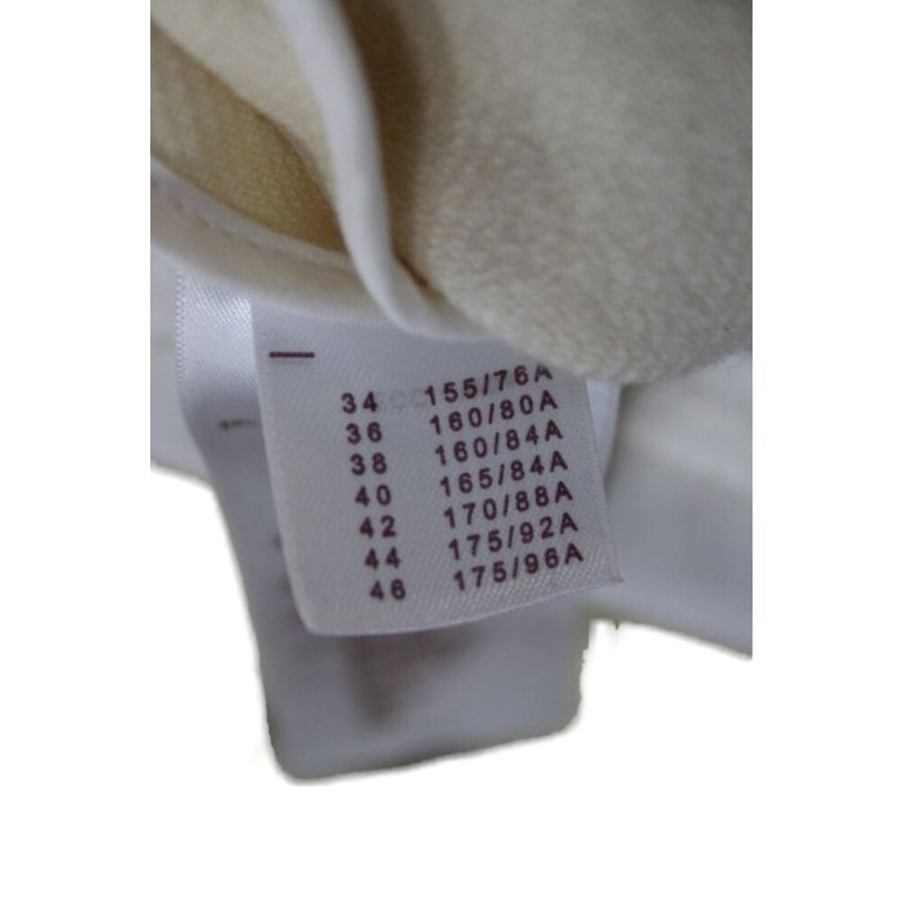 Louis Vuitton Women Sleeveless Wool Collared Blouse Ivory Zip Size 40 - Picture 7 of 11
